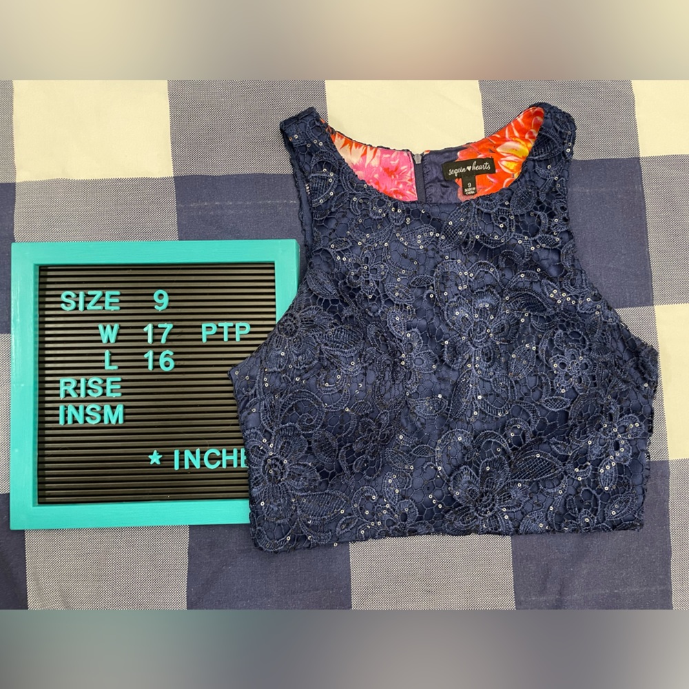 SEQUIN HEARTS Formal 2-piece Top & Skirt Set - Picture 5 of 15